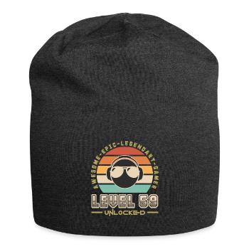 Stufe 59 - Jersey-Beanie - Anthrazit - Vorne