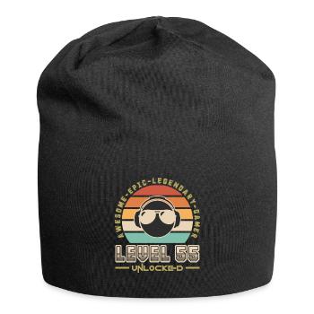 Level 55 - Jersey Beanie - black - Front