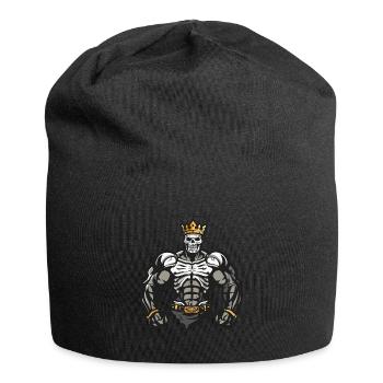 Skeleton Muscles Bodybuilding King - Jersey Beanie - black - Front