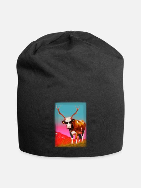 HIRSCH - KUH - APRES SKI - Jersey-Beanie - Schwarz