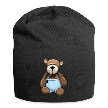 Teddy bear teddy bear bears kindergarten - Jersey Beanie - black - Front