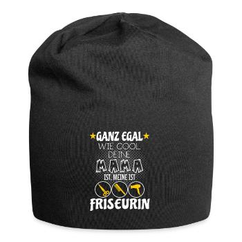 Kinder T-Shirt - Meine Mama ist Friseurin - Jersey-Beanie - Schwarz - Vorne