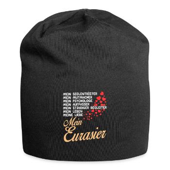 Eurasier - Mein - Jersey-Beanie - Schwarz - Vorne