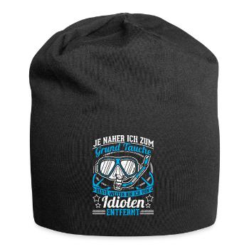 Lustiges Taucher Tauchen Shirt Je Naher Ich - Jersey-Beanie - Schwarz - Vorne