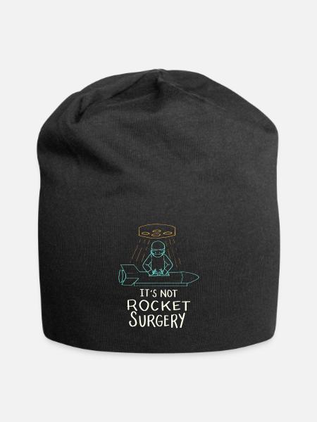 It's Not Rocket Surgery Gift - Jersey Beanie - black