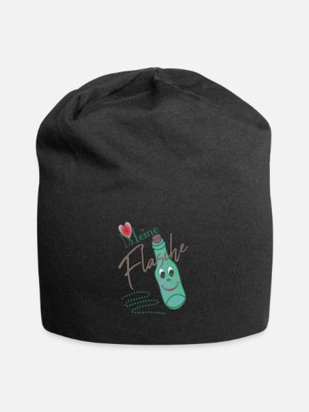 Flasche - Jersey-Beanie - Schwarz