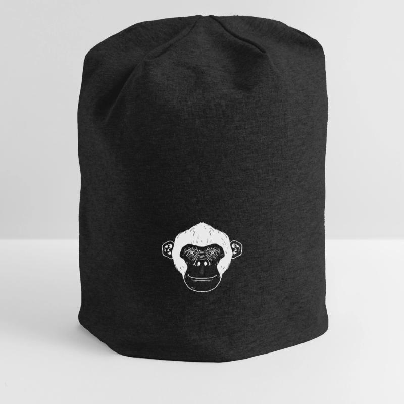 Monkey chimpanzee monkey face gift monkey Jersey Beanie