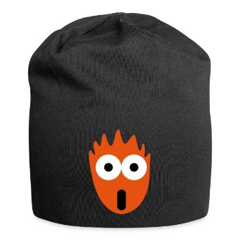 Uberaschung - Jersey-Beanie - Schwarz - Vorne