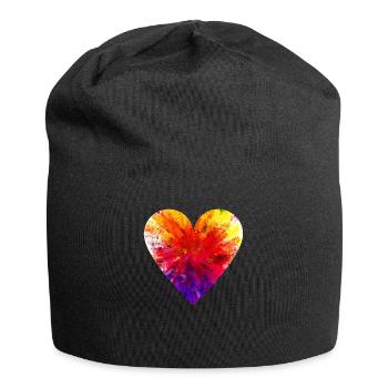 Special colorful heart - Jersey Beanie - black - Front