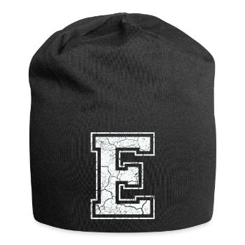 Un caractère un mi dans blanc in Used Look - Bonnet en jersey - noir - Devant
