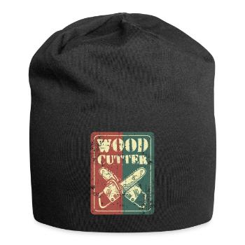 Tronçonneuse bûcheron - Bonnet en jersey - noir - Devant
