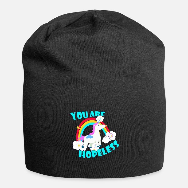 Desperate Unicorn - Jersey Beanie - black