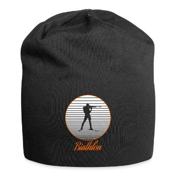 biathlon - Bonnet en jersey - noir - Devant