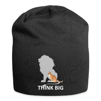 Katze Maine Coon Perser Geschenk Tierliebe - Jersey-Beanie - Schwarz - Vorne