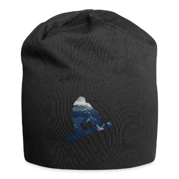 Snowboarder double exposure - Jersey Beanie - black - Front