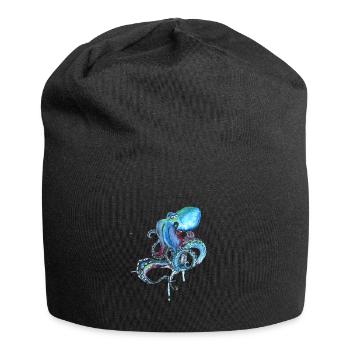 kraake octopus tentacal illu fish octopus ora - Jersey Beanie - black - Front