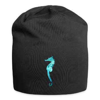 Seahorse Seahorse Marine Biologist Sea Aquarium - Jersey Beanie - black - Front