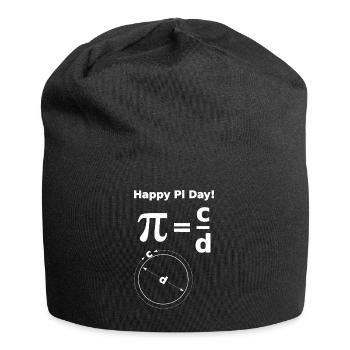 Mathe Pi - Bonnet en jersey - noir - Devant