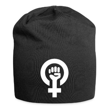 Female symbol. - Jersey Beanie - black - Front