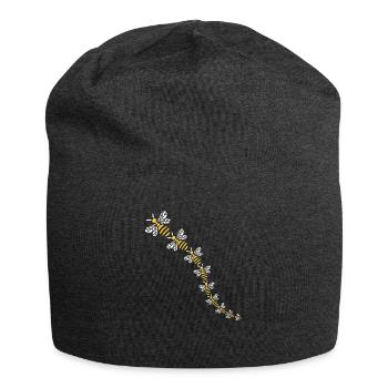 Viele Bienen - Rettet die Bienen - Jersey-Beanie - Anthrazit - Vorne