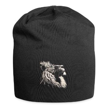 Loewe art oeil bleu blanc - Bonnet en jersey - noir - Devant