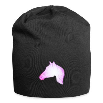 Chevaux sauvages cheval sauvage monte haras cadeau cavalier - Bonnet en jersey - noir - Devant