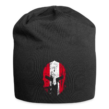 Österreich Spartaner Helm rot Spartan Austria - Jersey-Beanie - Schwarz - Vorne