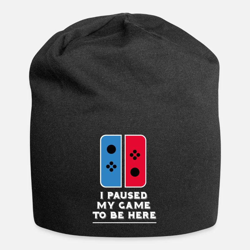 Gamer Konsole Switch spielen Game Videospiel Idee - Jersey-Beanie - Schwarz