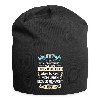 BONUS PAPA ICH LIEBE DICH - Jersey-Beanie - Schwarz - Vorne