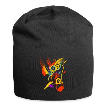 Kunst - Jersey-Beanie - Schwarz - Vorne
