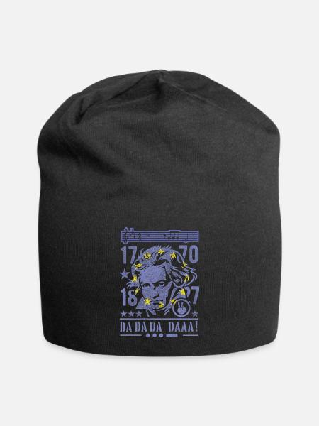 Beethoven Europa Design - Jersey-Beanie - Schwarz