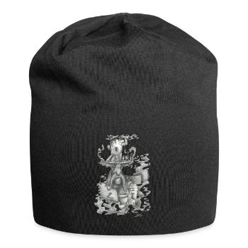 The smoking tree house - Jersey Beanie - black - Front