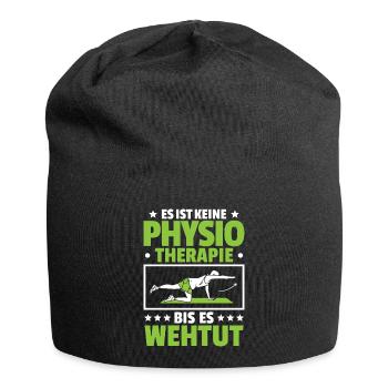 Physiotherapie Physiotherapeut Physiotherapeutin - Jersey-Beanie - Schwarz - Vorne