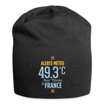 Weather alert 49.3°C throughout the France - Jersey Beanie - black - Front