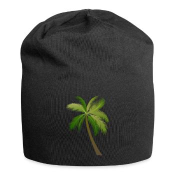 Palmen Baum Palmen - Jersey-Beanie - Schwarz - Vorne