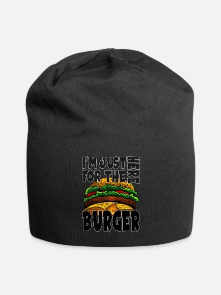 Burger - Jersey-Beanie - Schwarz