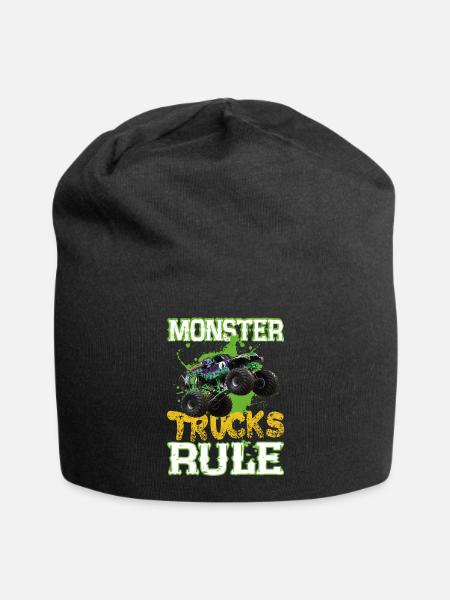 Monster trucks rule - Jersey Beanie - black