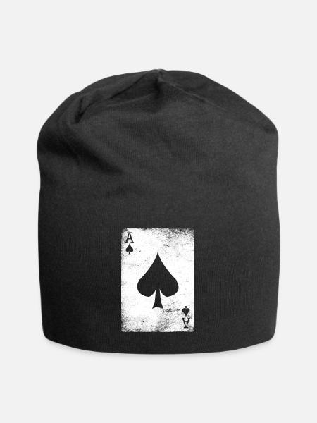 Ass von Spaten Spaten Ass Ass Ass ein Poker texas hold'em - Jersey-Beanie - Schwarz