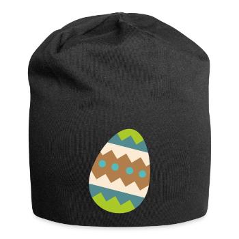 Osterei - Jersey-Beanie - Schwarz - Vorne