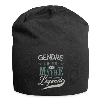 gendre l' homme le mythe la légende cadeau gendre - Bonnet en jersey - noir - Devant