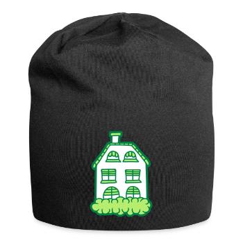 Maison maison peinte - Bonnet en jersey - noir - Devant