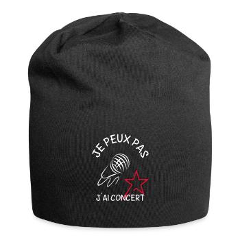 Je Peux Pas J'Ai Concert - Bonnet en jersey - noir - Devant
