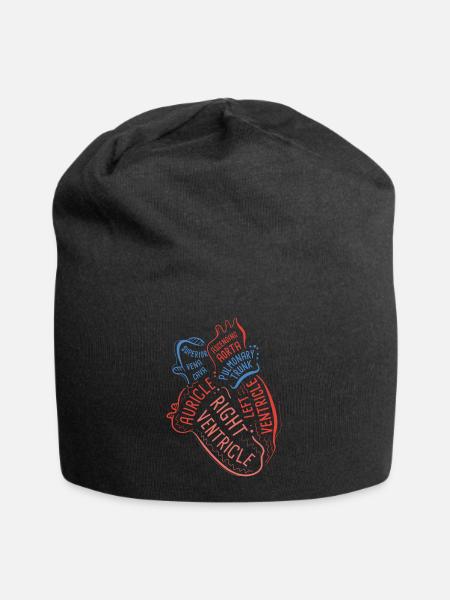 Heart Specialist I Anatomy Doctor Medical Biology - Jersey-Beanie - Schwarz