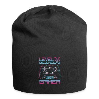 36. Geburtstag Level 36 Complete Retro Gamer - Jersey-Beanie - Schwarz - Vorne