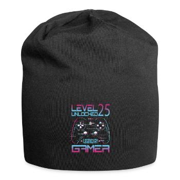 25th Birthday Level 25 Complete Retro Gamer - Jersey Beanie - black - Front