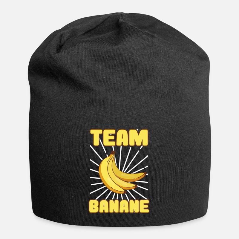 team banane | la banane | fruit - Bonnet en jersey - noir