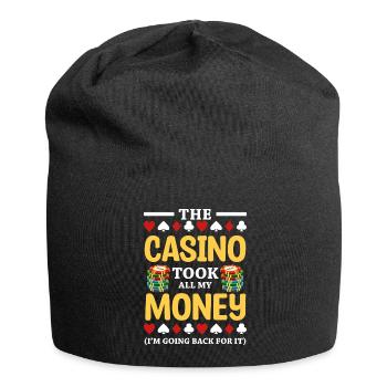 Kartenspiel Ace - Jersey-Beanie - Schwarz - Vorne