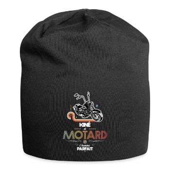 Kiné et motard l homme parfait - Bonnet en jersey - noir - Devant
