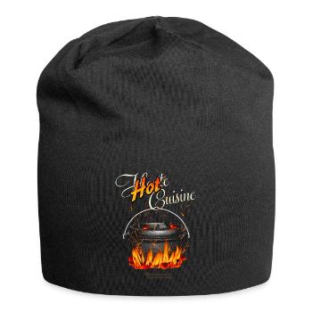 Dutch Oven Hot Cuisine - Jersey-Beanie - Schwarz - Vorne