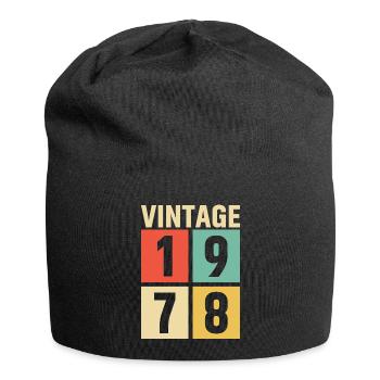 cadeau anniversaire homme amie femme original 1978 - Bonnet en jersey - noir - Devant